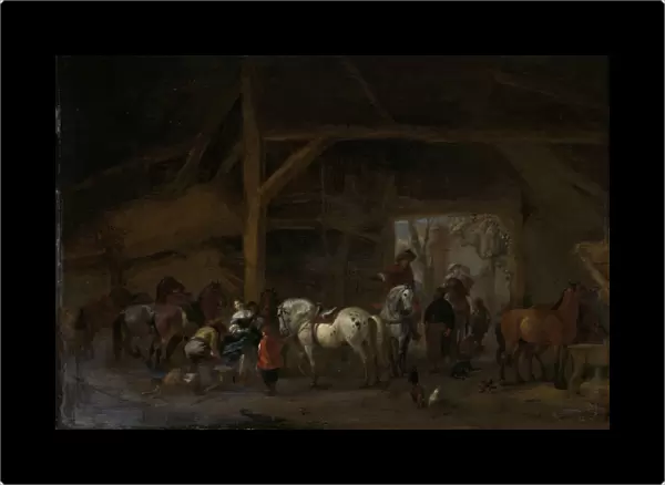 A Horse Stable, Philips Wouwerman, 1650 - 1668