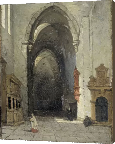 Interior of the cathedral in Trier, Johannes Bosboom, 1870 - 1880