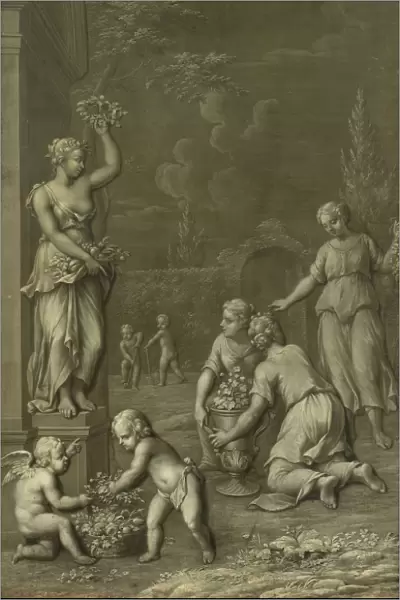 Homage to Pomona, Hendrik Carre (II), 1734