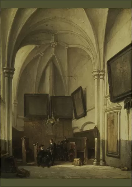 The vestry of the Sint Stevens Church Nijmegen, The Netherlands, Johannes Bosboom