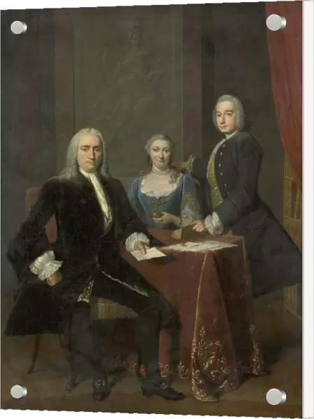 Family Group in an Interior, Frans van der Mijn, 1744