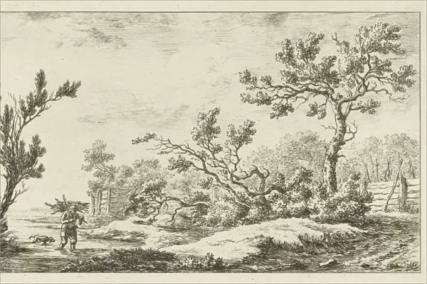 Wood gatherer, Carel Lodewijk Hansen, c. 1780 - 1840