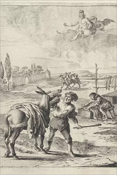 Myth of Jupiter and the donkey, Dirk Stoop, John Ogilby, 1665