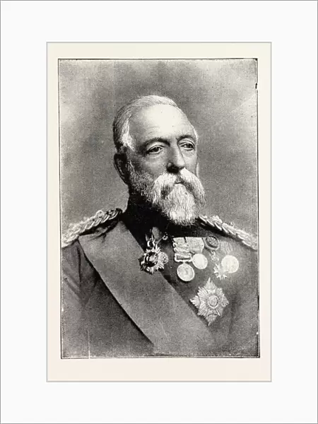 GENERAL SIR DANIEL LYSONS, G. C. B. Constab!e of H. M. Tower, engraving 1890, UK, U