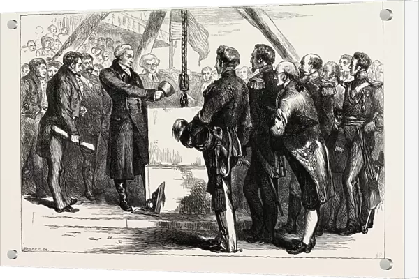 Lafayette Laying the Cornerstone of the Bunker Hill Monument, United States of America