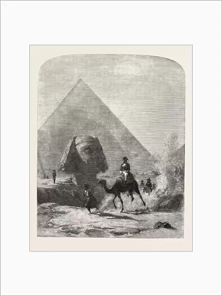 Napoleon in Egypt (Forty Centuries Look down Upon Him) Painted by Karl Girardet