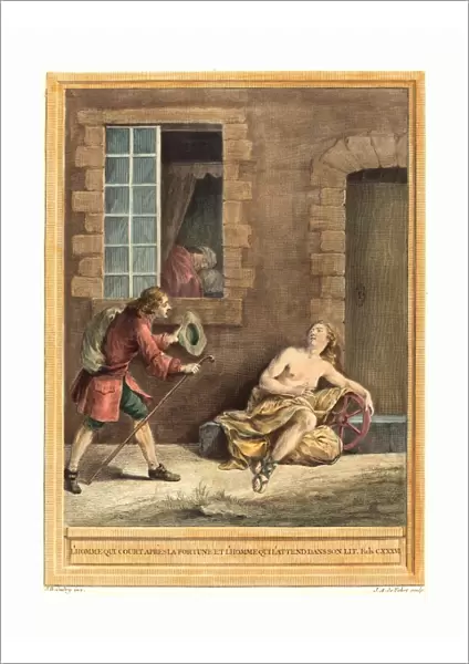 A. -J. de Fehrt after Jean-Baptiste Oudry (French, born 1723 ), L homme qui court