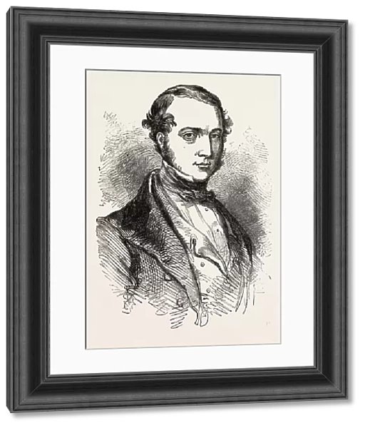 MR. WALTER, M. P. FOR NOTTINGHAM, UK, 1851 engraving