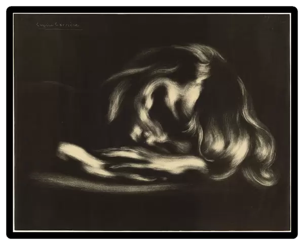 Euga┼íne Carria┼íre, Sleep, French, 1849 - 1906, 1897, lithograph