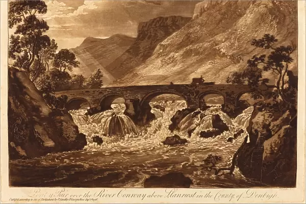 Paul Sandby (British, 1731 - 1809), Pont-y-Pair over the River Conway above Llanrwst