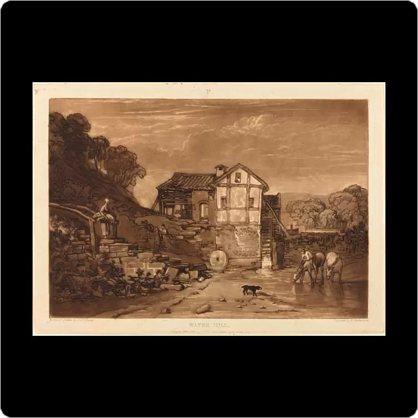 Joseph Mallord William Turner and Robert Dunkarton (British, 1775 - 1851), Water Mill