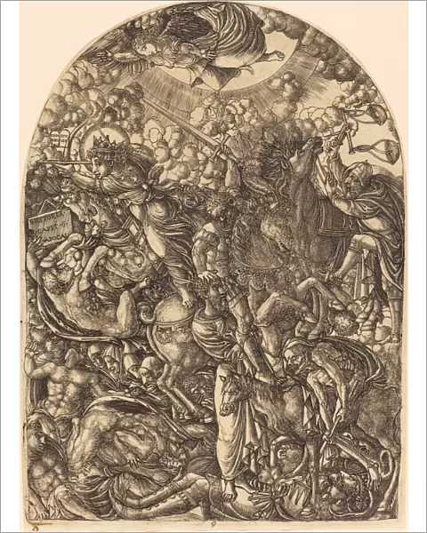 Jean Duvet (French, 1485 - c. 1570), Saint John Sees the Four Horsemen, 1546-1556