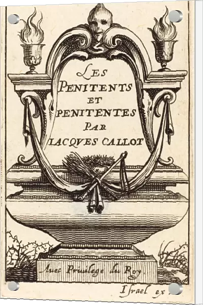 Abraham Bosse (French, 1602 - 1676), Frontispiece for Callots The Penitents'