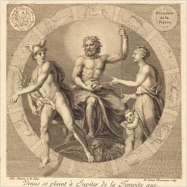 Henri Simon Thomassin after Elisabeth Sophie Cheron (French, 1687 - 1741), Venus