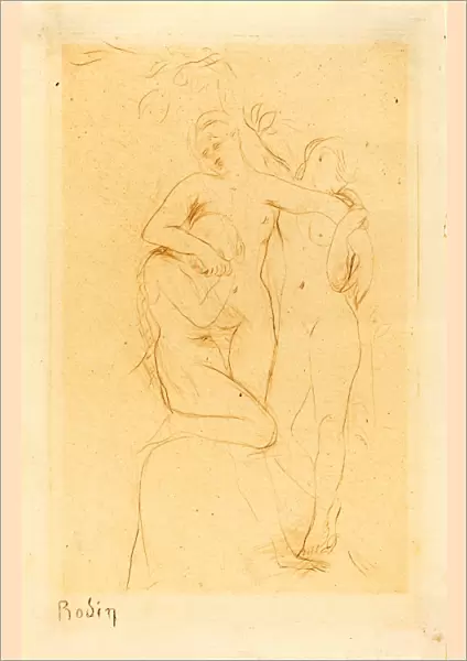 Auguste Rodin (French, 1840 - 1917), Ames du Purgatoire, 1893, drypoint