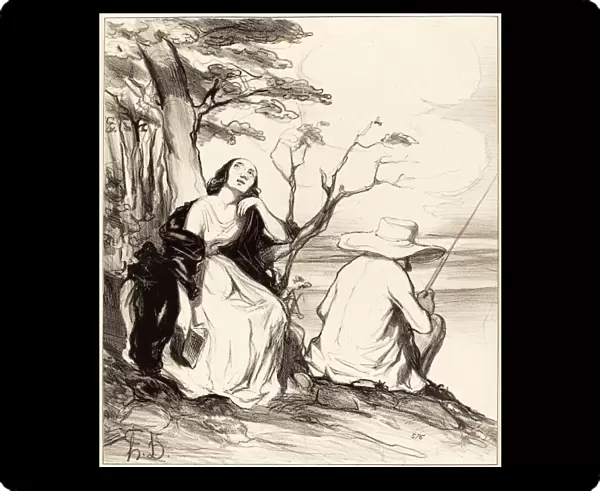 Honora Daumier (French, 1808 - 1879), O douleur! avoir rva un a poux, 1844, lithograph