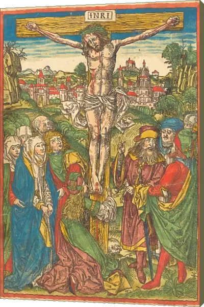 Attributed to Michael Wolgemut (German, 1434 - 1519), The Crucifixion with Saint Mary Magdalene