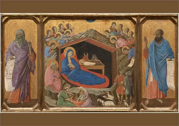 Duccio di Buoninsegna, Italian (c. 1255-1318), The Nativity with the Prophets Isaiah