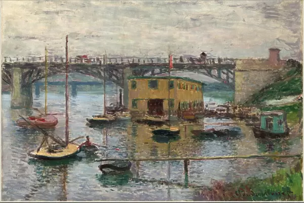 Claude Monet, Bridge at Argenteuil on a Gray Day, French, 1840-1926, c