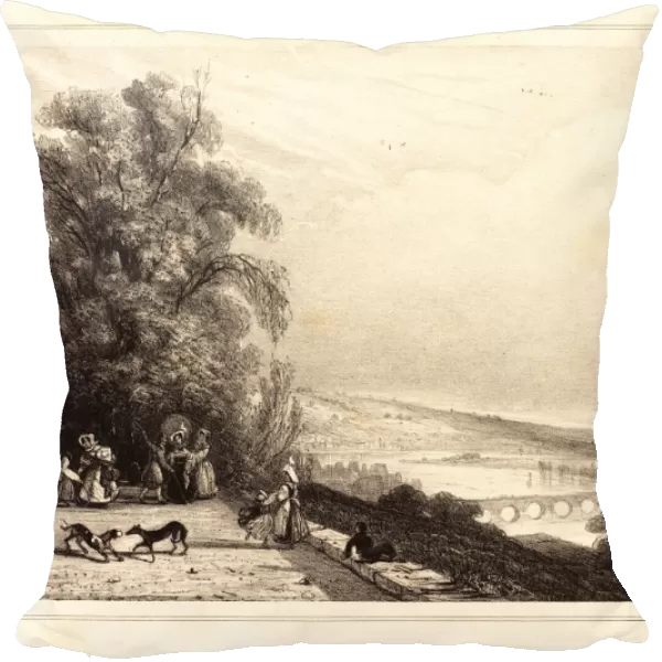 Paul Huet, French (1803-1869), Terrace of St. Cloud (Terrasse de St. Cloud), 1833