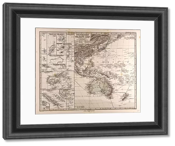 Polynesia Oceania Gotha, Justus Perthes, 1872, Atlas
