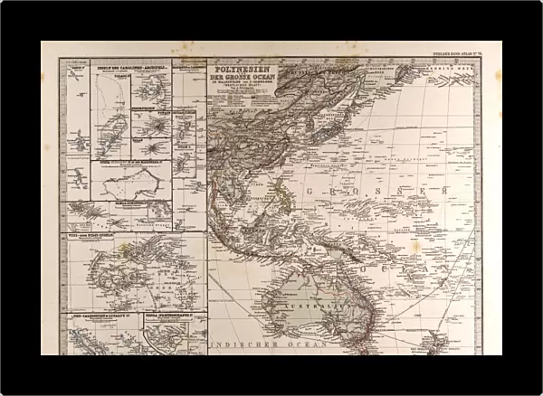 Polynesia Oceania Gotha, Justus Perthes, 1872, Atlas
