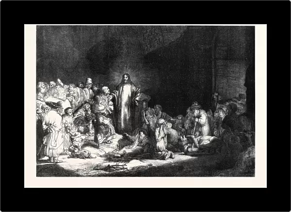 Rembrandts Hundred Guilder Piece, christ Healing the Sick, 1869