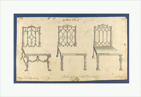 Gothick Gothic Chairs Chippendale Drawings Vol