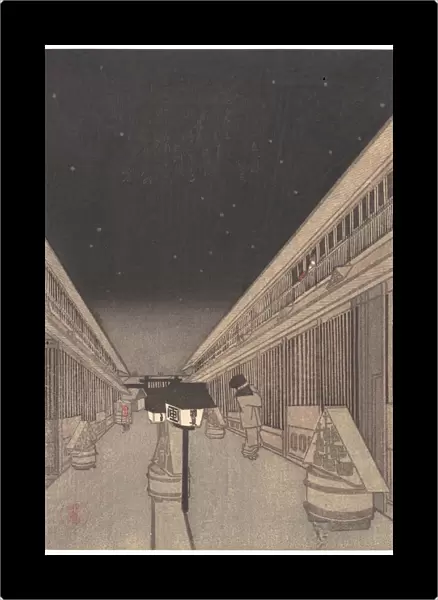 Main Street Yoshiwara Starlight Night Edo period