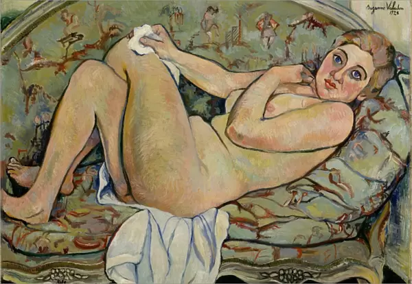 Reclining Nude 1928 Oil canvas lined 23 5  /  8 x 31 11  /  16