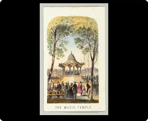 Drawings Prints, Print, Music Temple, series, Views Central Park, New York, Part 2