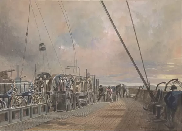 Deck Great Eastern Aft Paying-out Machinery 1866