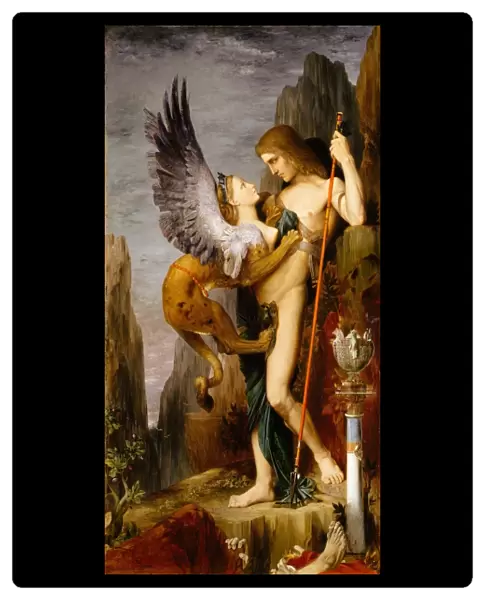Oedipus Sphinx 1864 Oil canvas 81 1  /  4 x 41 1  /  4