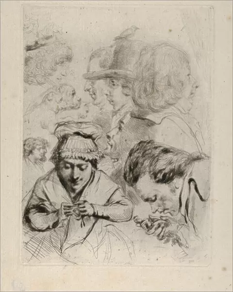 Drawings Prints, Print, Le Citoyen Aubourg, Mme, et leur famille, Citizen, Madame