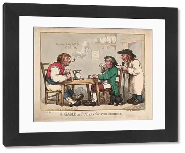 Drawings Prints, Print, Game Country Alehouse, Artist, Publisher, Thomas Rowlandson