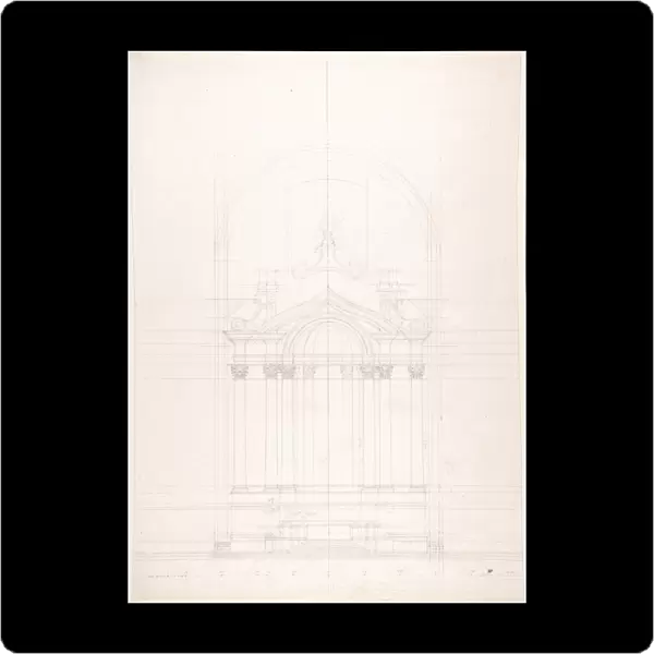 Design high altar Gesu Nuovo Naples 1700-1773