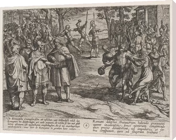 Plate 2 Romans Taking Old Dutch Men Hostages