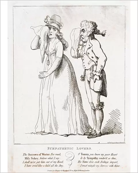 Drawings Prints, Print, Sympathetic Lovers, Publisher, Artist, Henry Wigstead, Thomas Rowlandson