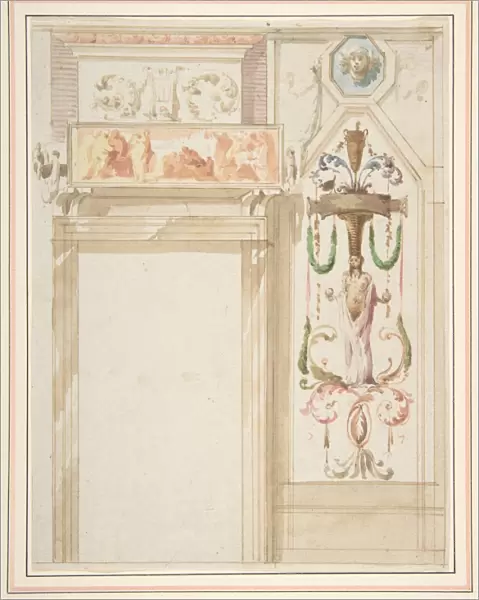 Design Wall Decorated Grotesque 1762-1844 Pen