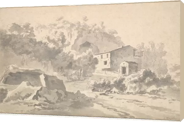 House Hillside Southern Landscape mid-17th century
