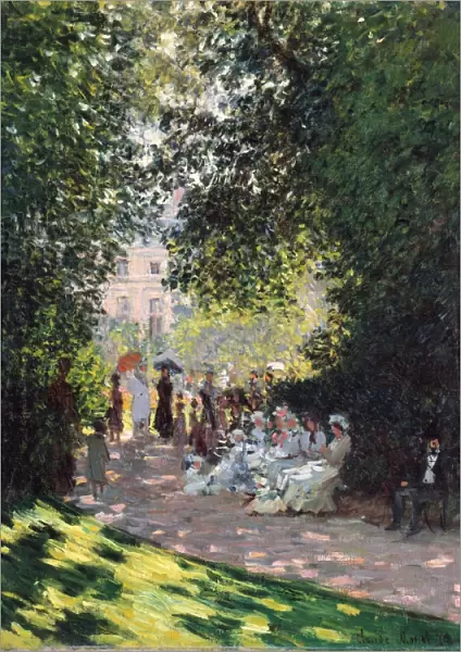 Parc Monceau 1878 Oil canvas 28 5  /  8 x 21 3  /  8