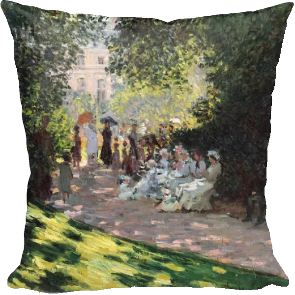 Parc Monceau 1878 Oil canvas 28 5  /  8 x 21 3  /  8