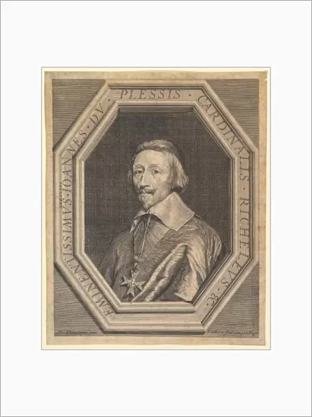 Cardinal de Richelieu Etching late state sheet