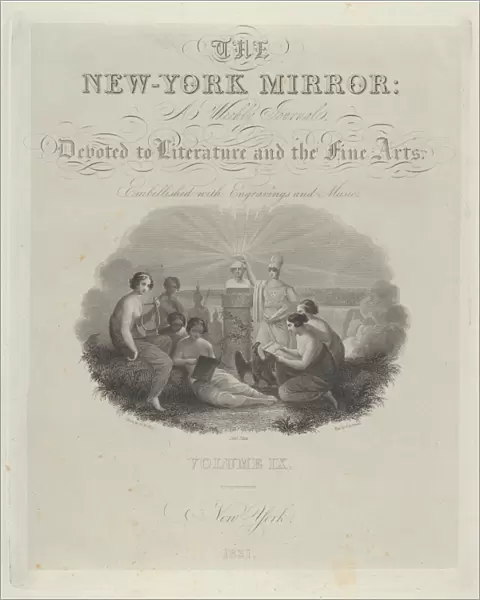 Title Page New York Mirror Weekly Journal Devoted
