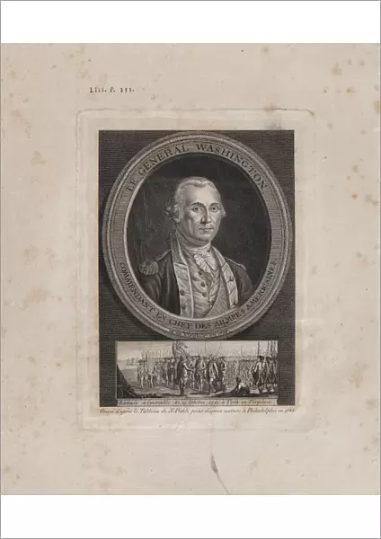 Drawings Prints, Print, Le General Washington, Commendant, en, Chef, des, Armees