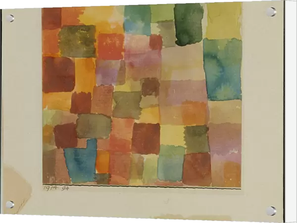 Untitled 1914 Watercolor paper mounted cardboard