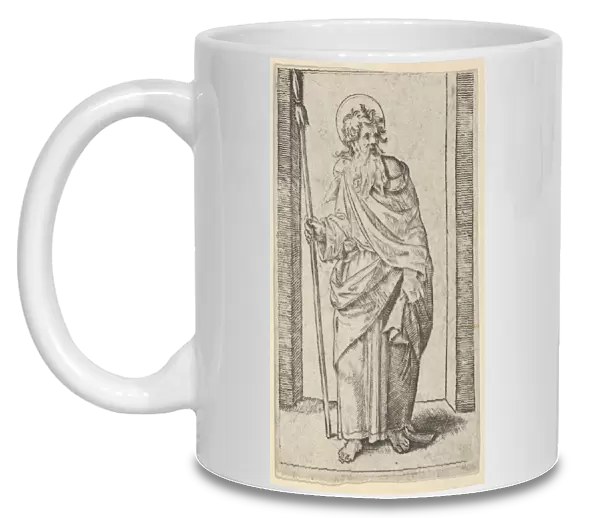 Saint Matthias ca 1500-1534 Engraving 3 1  /  4 x 2