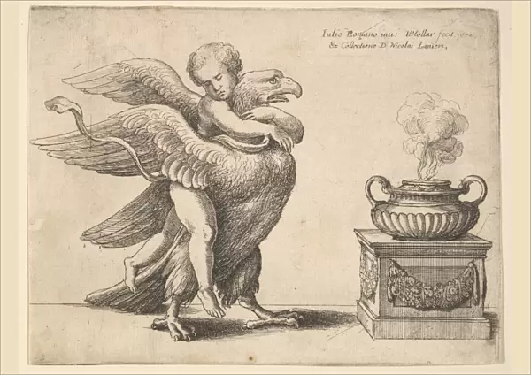 Cupid eagle 1652 Etching first state two Sheet