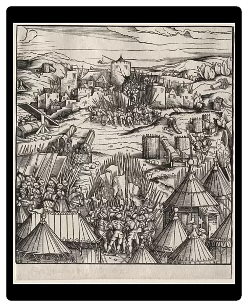 Der Weisskunig Storming Nantes 1512-1515 Hans Burgkmair