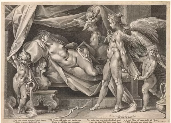 Cupid Psyche 1600 Jan Muller Dutch 1571-1628